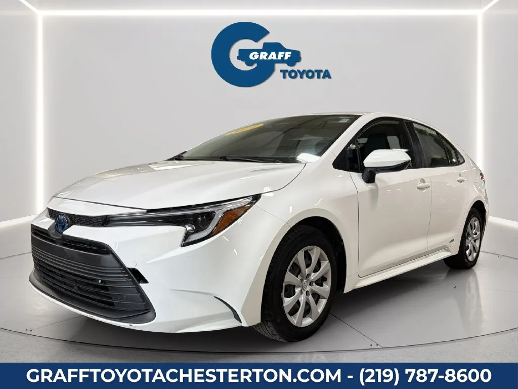 White 2024 Toyota Corolla Hybrid LE for sale in Burns Harbor, IN