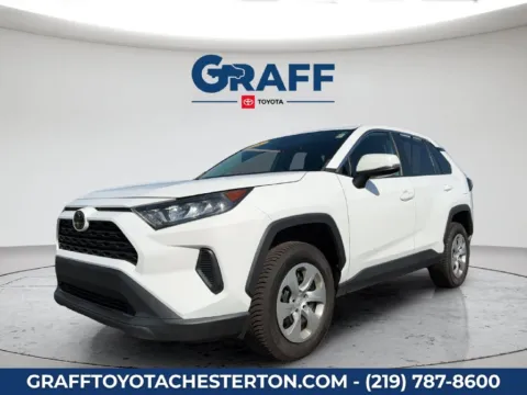 White 2022 Toyota RAV4 LE for sale in Burns Harbor, IN