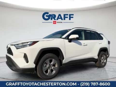 White 2025 Toyota RAV4 XLE for sale in Burns Harbor, IN