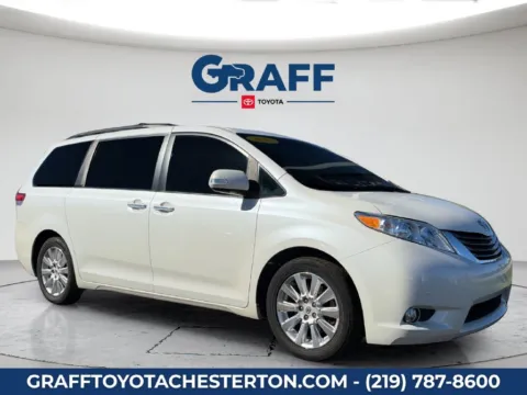 White 2013 Toyota Sienna Limited for sale in Burns Harbor, IN