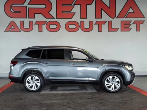 Gray 2021 Volkswagen Atlas 3.6L V6 SE w/Technology for sale in Gretna, NE