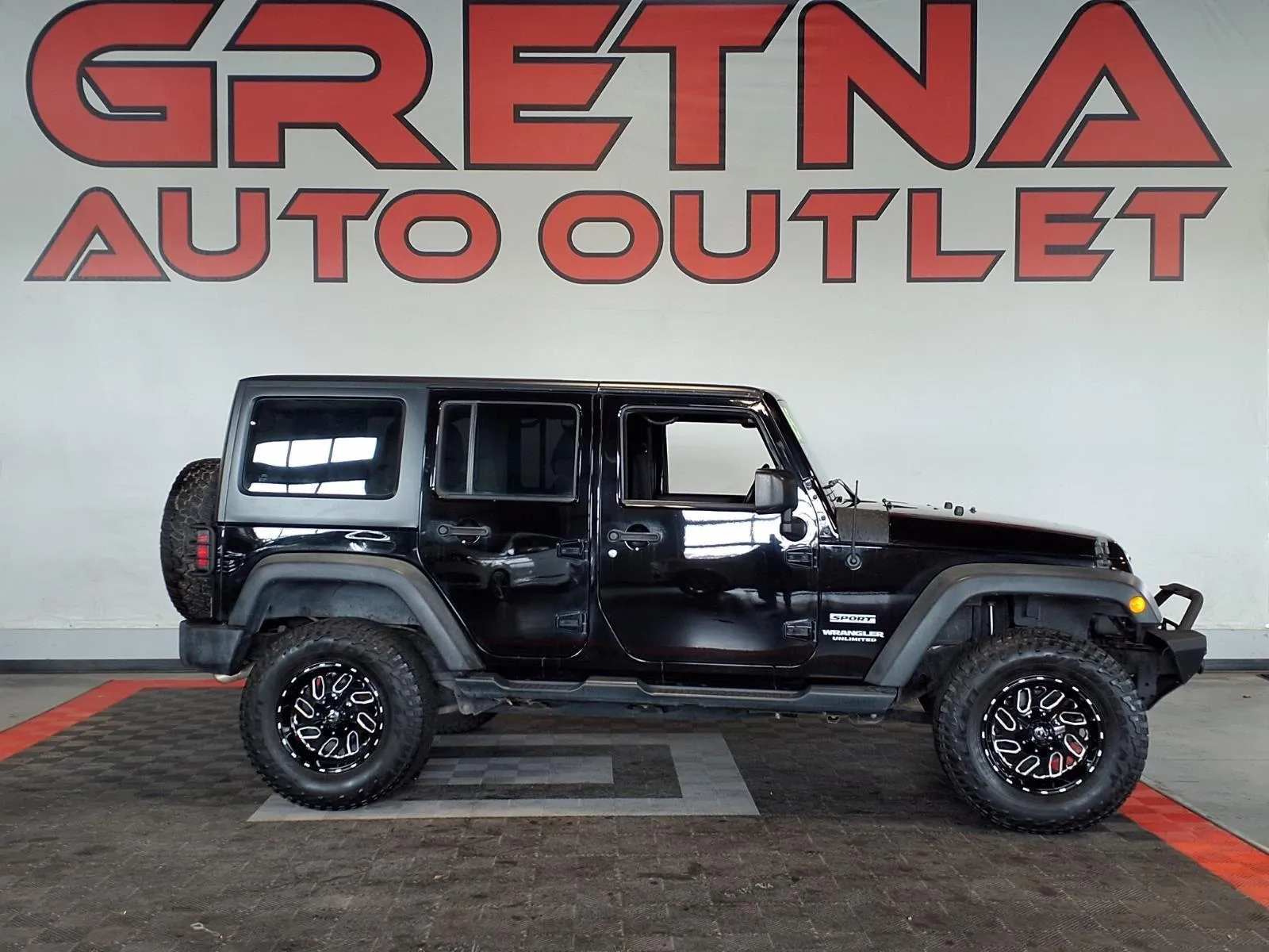 Black 2015 Jeep Wrangler Unlimited Sport for sale in Gretna, NE
