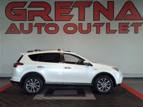 White 2018 Toyota RAV4 Hybrid Limited for sale in Gretna, NE