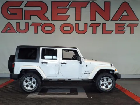 White 2013 Jeep Wrangler Unlimited Sahara for sale in Gretna, NE