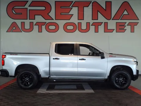 Silver 2019 Chevrolet Silverado 1500 LT Trail Boss for sale in Gretna, NE