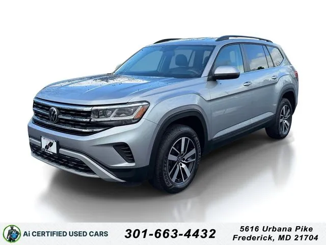 Silver 2023 Volkswagen Atlas 2.0T SE for sale in Frederick, MD