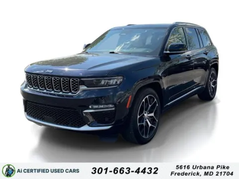 Blue 2022 Jeep Grand Cherokee Summit Reserve 4xe for sale in Frederick, MD