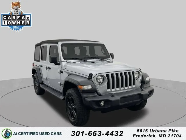 Silver 2022 Jeep Wrangler Unlimited Sport S for sale in Frederick, MD