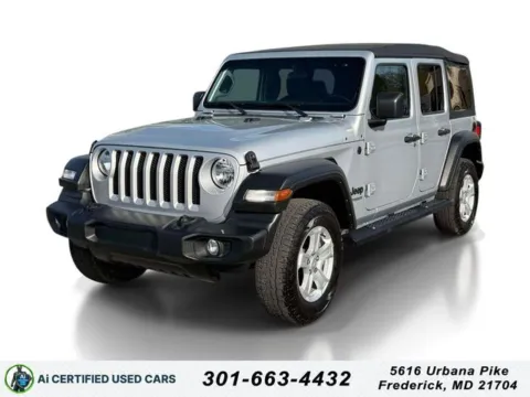 Silver 2022 Jeep Wrangler Unlimited Sport S for sale in Frederick, MD