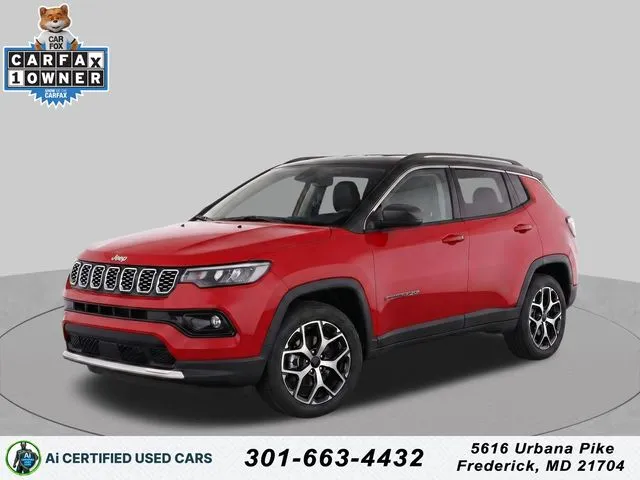 Red 2025 Jeep Compass Limited for sale in Frederick, MD
