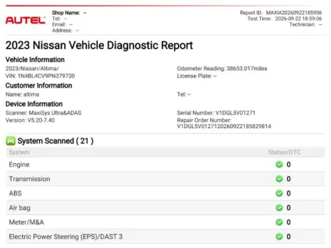 Another view of 2023 Nissan Altima 2.5 SR for sale in Frederick, MD at Ai Certified Used Cars