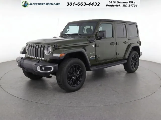 Green 2023 Jeep Wrangler Sahara 4xe for sale in Frederick, MD