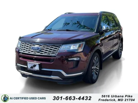 Red 2019 Ford Explorer Platinum for sale in Frederick, MD