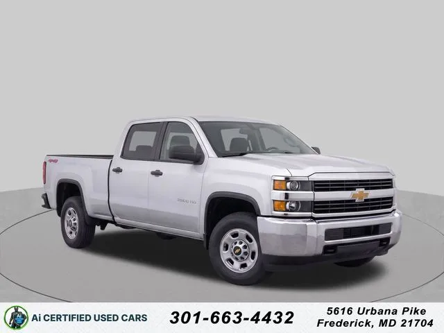 Silver 2018 Chevrolet Silverado 2500 HD Work Truck for sale in Frederick, MD