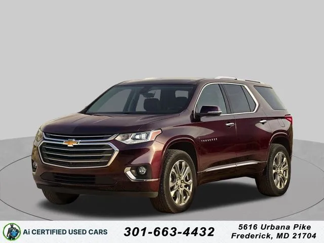 Gray 2021 Chevrolet Traverse LT for sale in Frederick, MD