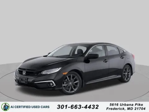Black 2019 Honda Civic EX for sale in Frederick, MD