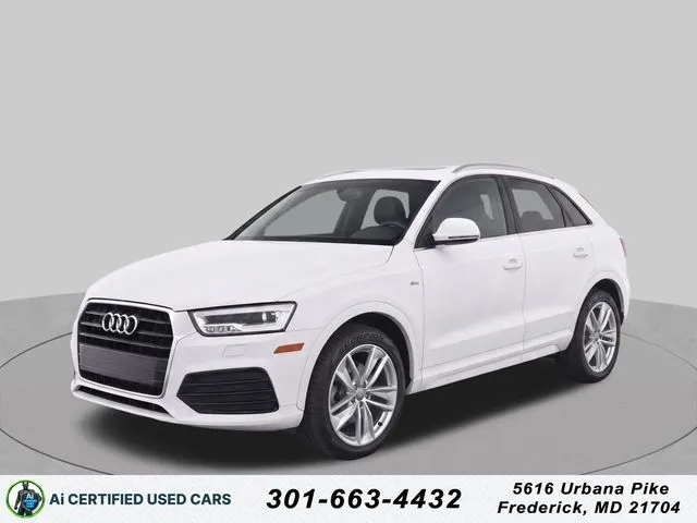 White 2018 Audi Q3 2.0T Premium Plus for sale in Frederick, MD