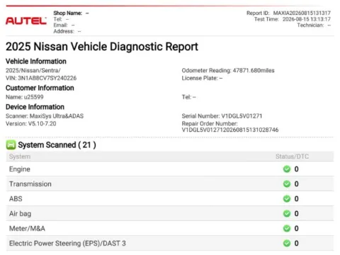 Another view of 2025 Nissan Sentra SV for sale in Frederick, MD at Ai Certified Used Cars