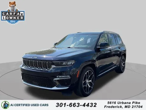 Blue 2022 Jeep Grand Cherokee Summit Reserve 4xe for sale in Frederick, MD