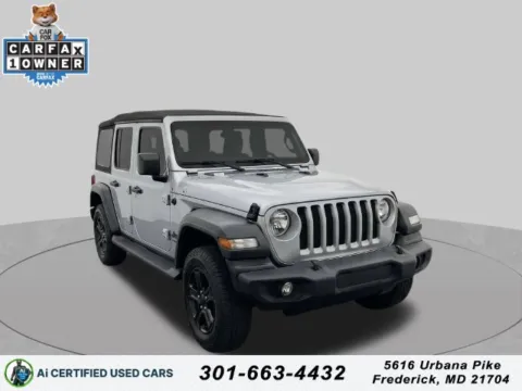 Silver 2022 Jeep Wrangler Unlimited Sport S for sale in Frederick, MD