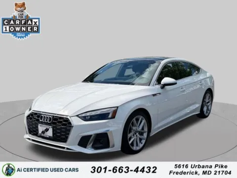 White 2023 Audi A5 Sportback 45 S line Premium Plus for sale in Frederick, MD