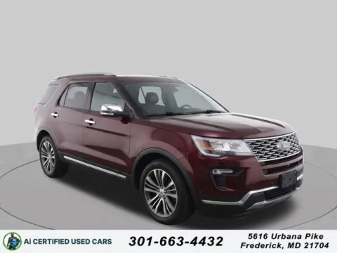 Red 2019 Ford Explorer Platinum for sale in Frederick, MD