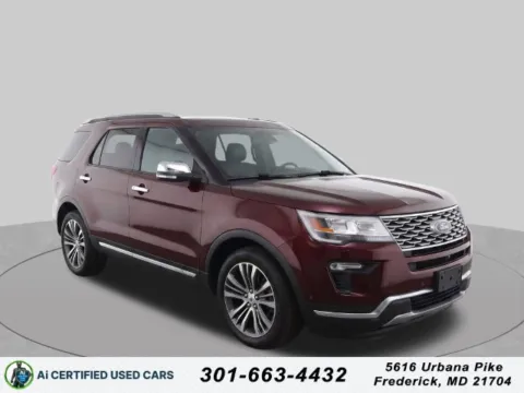 Red 2019 Ford Explorer Platinum for sale in Frederick, MD
