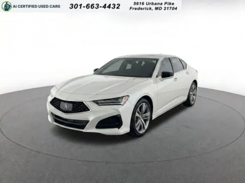 White 2021 Acura TLX Technology Package for sale in Frederick, MD