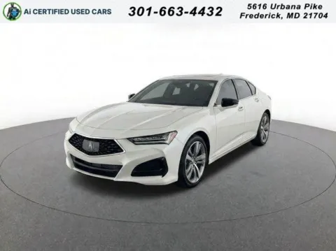 White 2021 Acura TLX Technology Package for sale in Frederick, MD