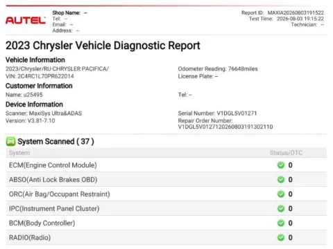 Another view of 2023 Chrysler Pacifica Hybrid Touring L for sale in Frederick, MD at Ai Certified Used Cars