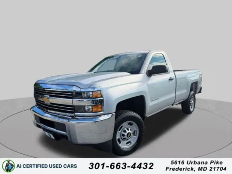 Silver 2017 Chevrolet Silverado 2500 HD Work Truck for sale in Frederick, MD