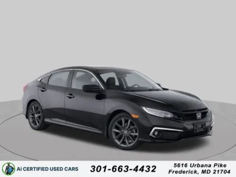 Black 2019 Honda Civic EX for sale in Frederick, MD
