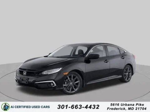 Black 2019 Honda Civic EX for sale in Frederick, MD