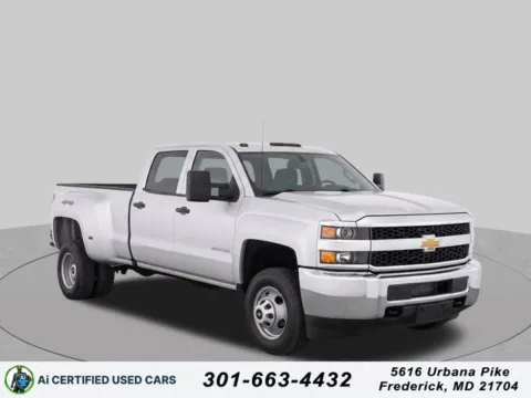 Silver 2019 Chevrolet Silverado 3500 HD Work Truck for sale in Frederick, MD