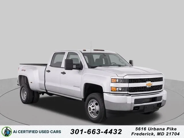 Silver 2019 Chevrolet Silverado 3500 HD Work Truck for sale in Frederick, MD