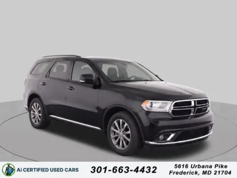 Black 2018 Dodge Durango SXT for sale in Frederick, MD