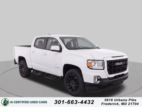 White 2022 GMC Canyon Elevation for sale in Frederick, MD