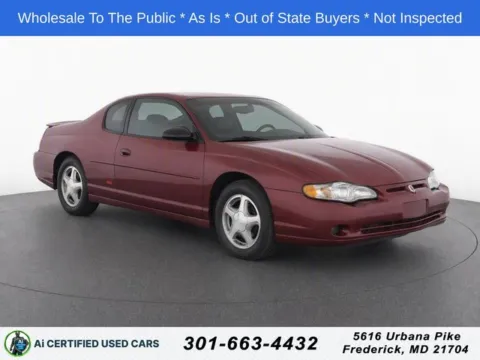 Red 2000 Chevrolet Monte Carlo SS for sale in Frederick, MD