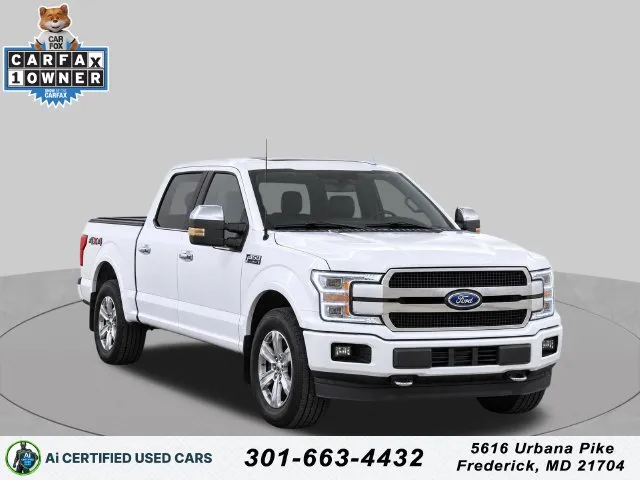 White 2018 Ford F-150 Platinum for sale in Frederick, MD