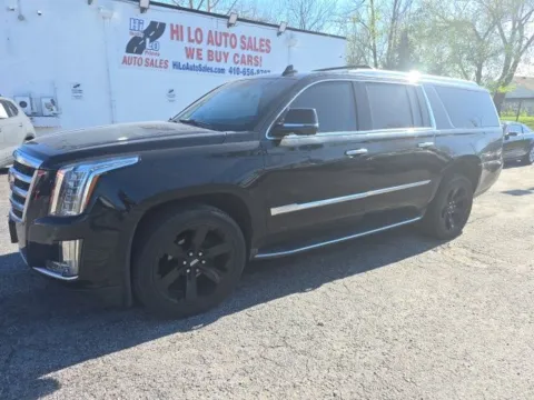 Black 2016 Cadillac Escalade ESV Luxury for sale in Cockeysville, MD