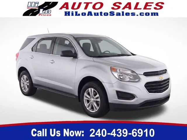Silver 2016 Chevrolet Equinox LS for sale in Cockeysville, MD