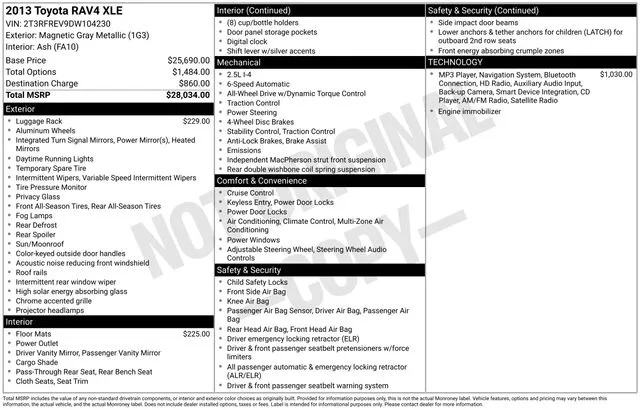 2013 Toyota RAV4 XLE for sale in Cockeysville, MD