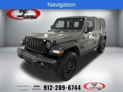 Gray 2021 Jeep Wrangler Unlimited Willys for sale in Baxley, GA