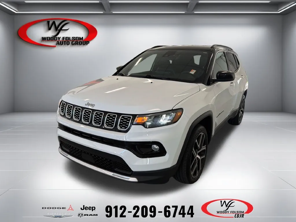 White 2025 Jeep Compass Limited for sale in Baxley, GA