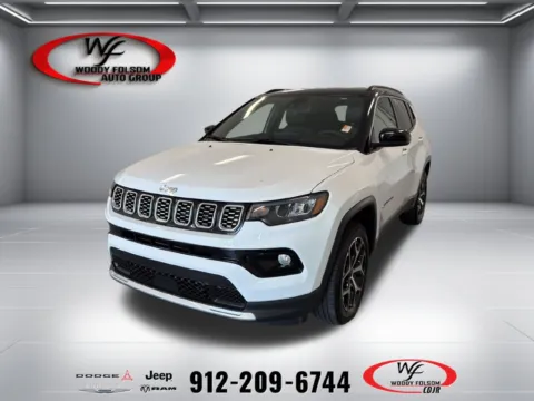 White 2025 Jeep Compass Limited for sale in Baxley, GA