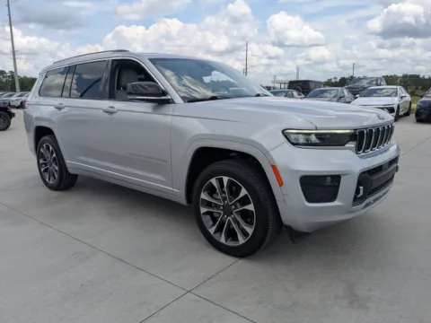 Silver 2021 Jeep Grand Cherokee L Overland for sale in Douglas, GA