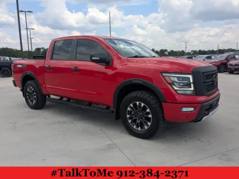 Red 2023 Nissan Titan PRO-4X for sale in Douglas, GA