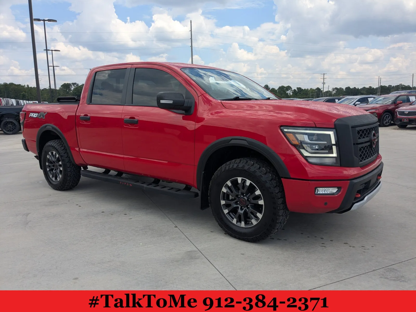 Red 2023 Nissan Titan PRO-4X for sale in Douglas, GA