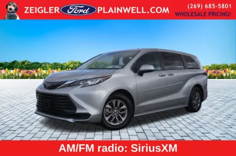 Silver 2021 Toyota Sienna LE for sale in Plainwell, MI