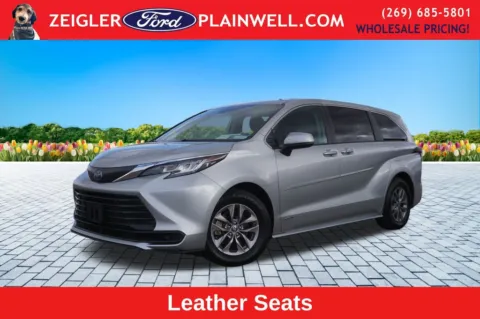 Silver 2021 Toyota Sienna LE for sale in Plainwell, MI